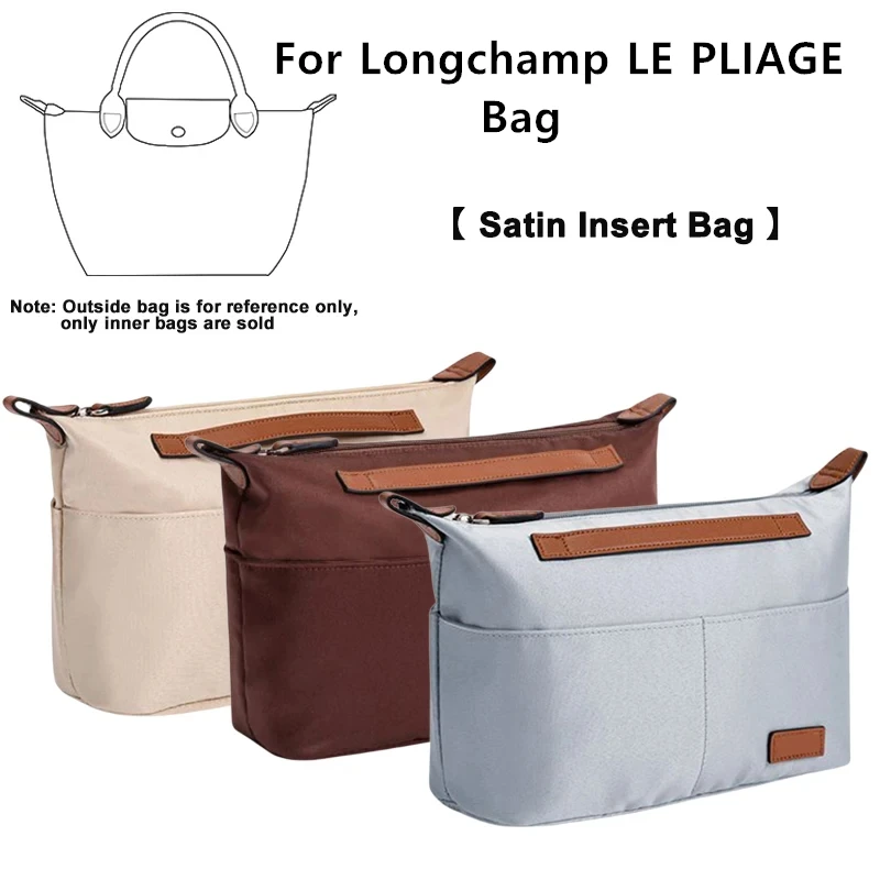Organizer Per Borse In Tessuto Di Raso Accessorio Per Fodera Interna Per Borse Longchamp Le Pliage Espandi Lo Spazio Tasca Con Inserto Anti-Caduta