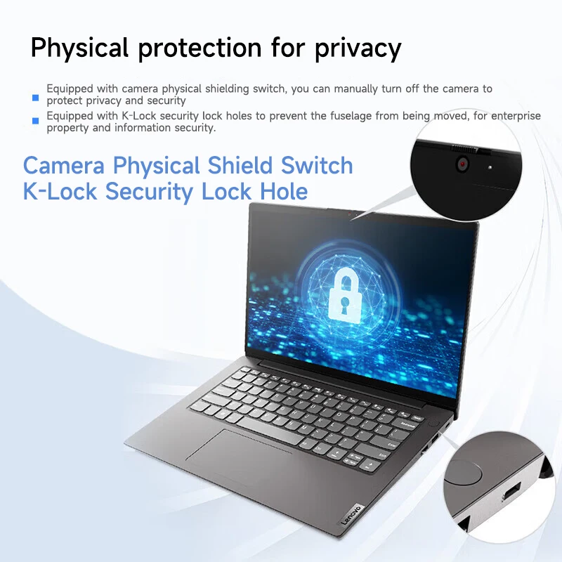 Lenovo Laptop Lenovo V14 14″ Screen Intel N4500/I3-1115G4/I5-13420H 8G/16G DDR4 RAM 256GB/512GB/1TB SSD Notabook PC 5