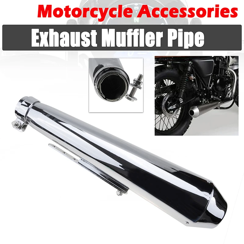 

Motorcycle Exhaust Muffler Pipe Exhaust Silencing System Fit For CG125 GN125 cb400ss sr400 38/40/43/45mm Modified Accessories