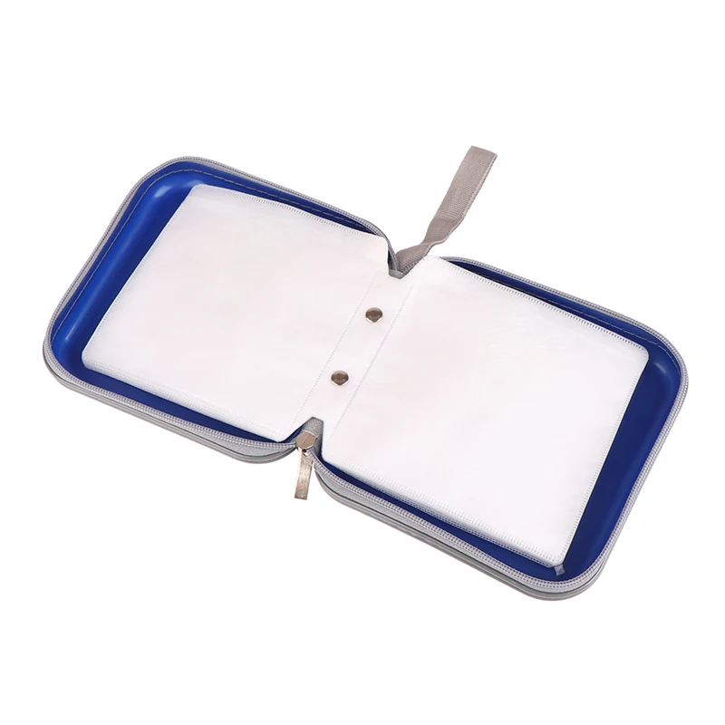1Pc CD Case Portable Waterproof Compression cd dvd storage bag cd dvd storage case 40 Disc Capacity Home Office And Car Storage Packing Box
