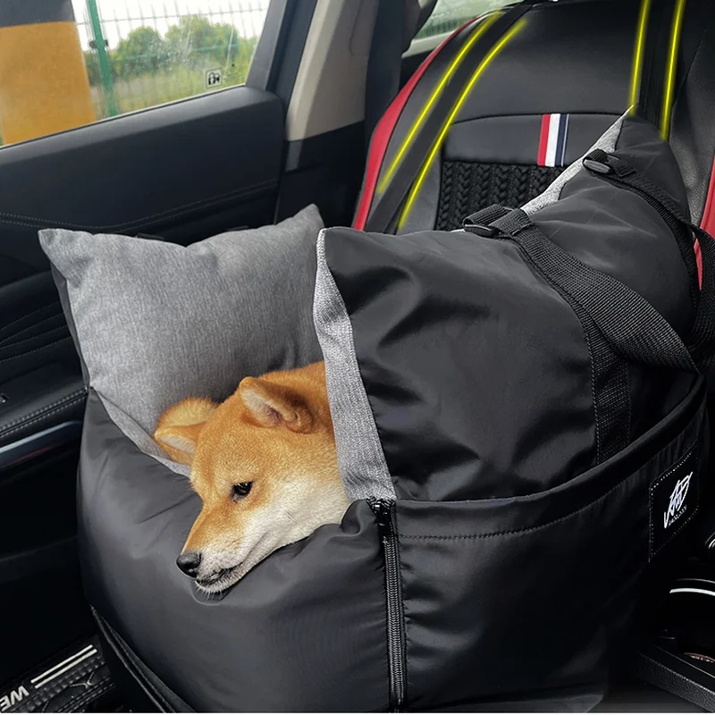 Pet Dog Car Seat Central Control Nonslip Dog Carriers Safe Car Armrest Box  Booster Kennel Bed Pet Dog Carrier Seat Pet Supplies - AliExpress
