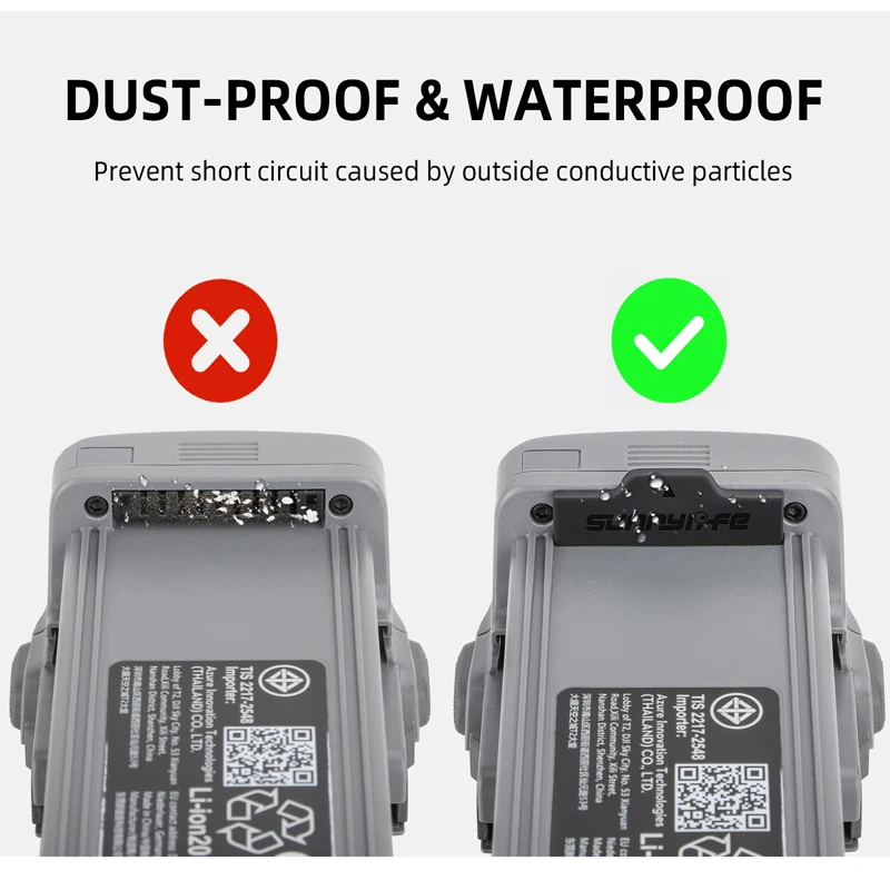 Silicone Protection Cover Case Battery Charging Port Contact Dustproof Short-circuit Cap for DJI AIR 3 Drone Accessories drone accessories dust plug drone repair parts drone battery port dust plug