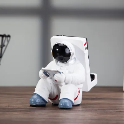 Astronaut Mobile Phone Stand Student Desktop Holder Spaceman Cell Phone Holder Desk Decoration phone stand