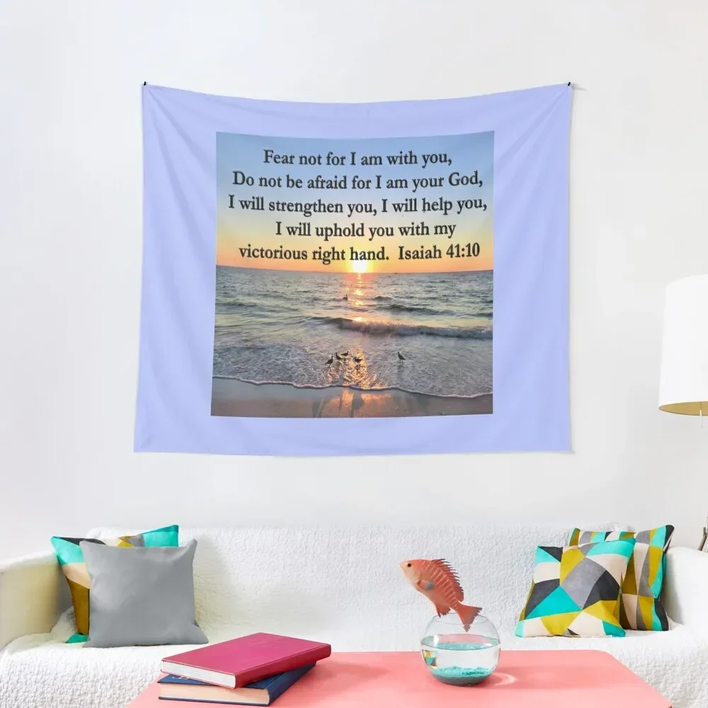 

BEAUTIFUL SUNRISE ISAIAH 41:10 SCRIPTURE PHOTO Tapestry Things To The Room Wall Carpet Room Decorations Aesthetic Tapestry