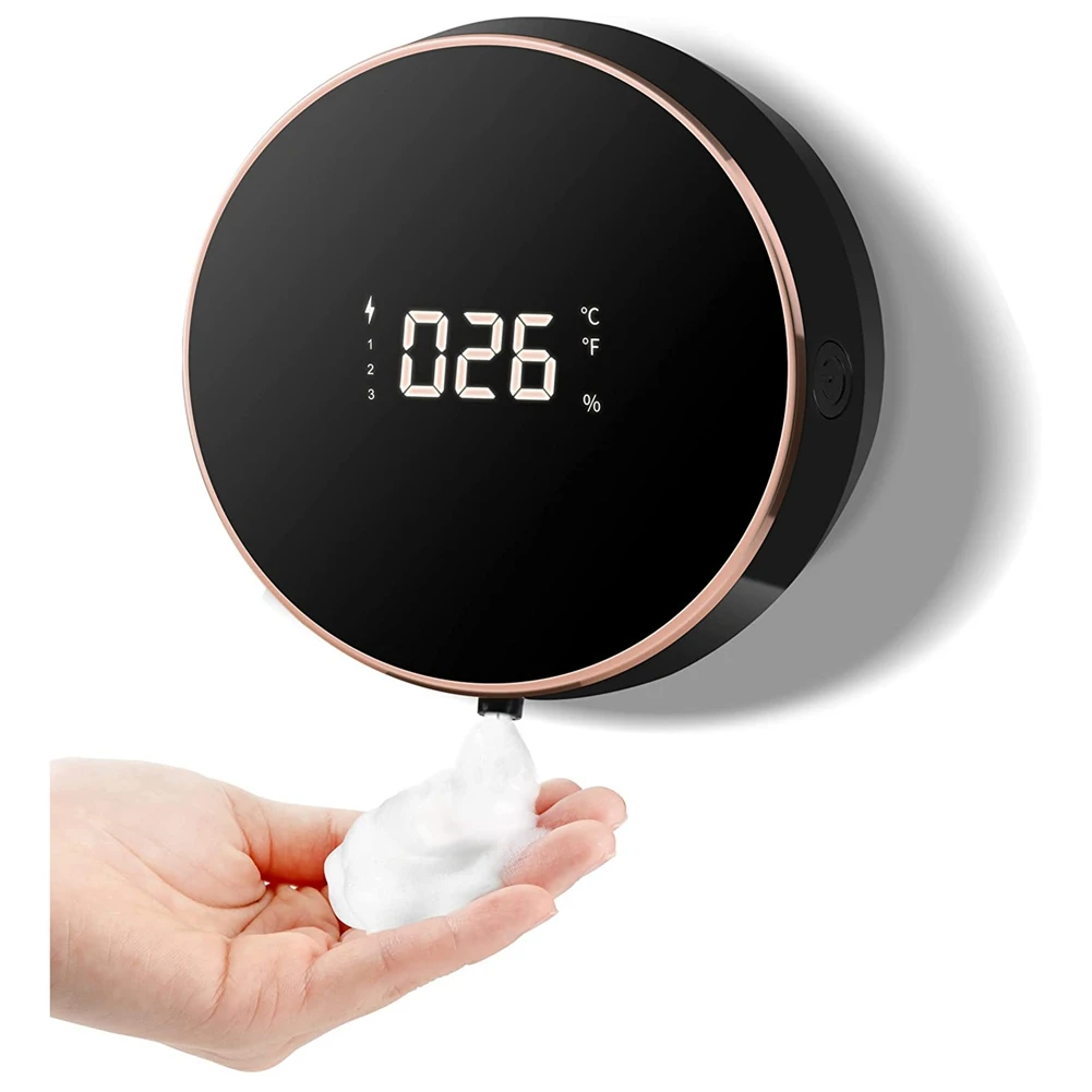 

Soap Dispenser Automatic Electric Soap Dispenser Wall Mounted Touchless Foam Soap Dispenser Black Rechargeable