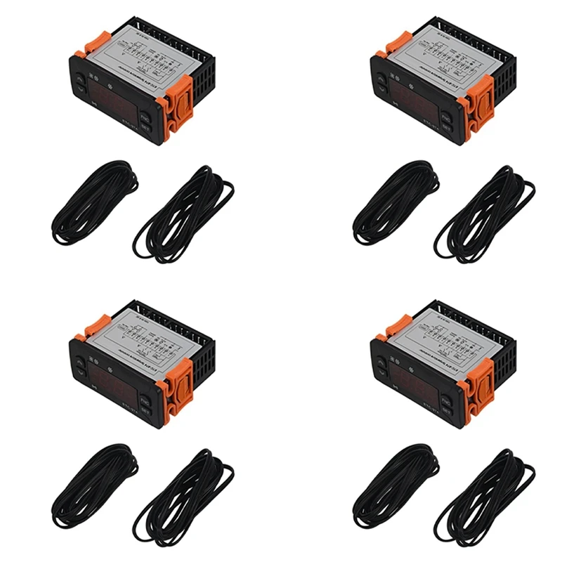 

4X ETC-974 Mini Temperature Controller Refrigerator Thermostat Regulator Thermoregulator Thermocouple NTC Dual Sensor