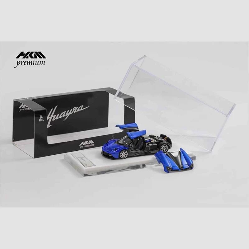 HKM 1:64 파가니 우아라 다이캐스트 모형 자동차 (개폐 가능한 도어 및 후드 포함) 자동차 모델 시뮬레이션 룸 디스플레이 자동차 모형 남자아이 장난감 선물