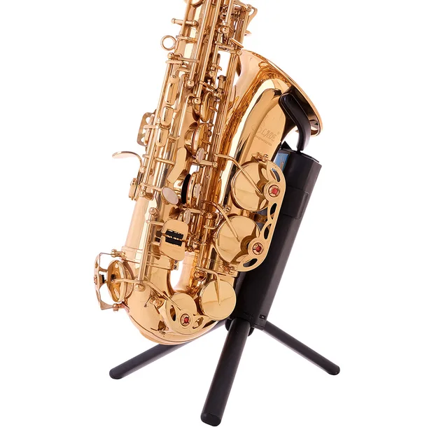 Pratique Saxophone Trépied Pliable Floor Stand Holder Sax Rack Accessoires