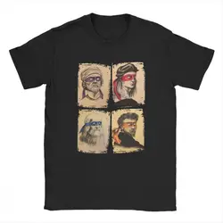 Men's Mutant Turtle Graphic Tee - Humorous Cotton Short Sleeve T-Shirt - S (Black)