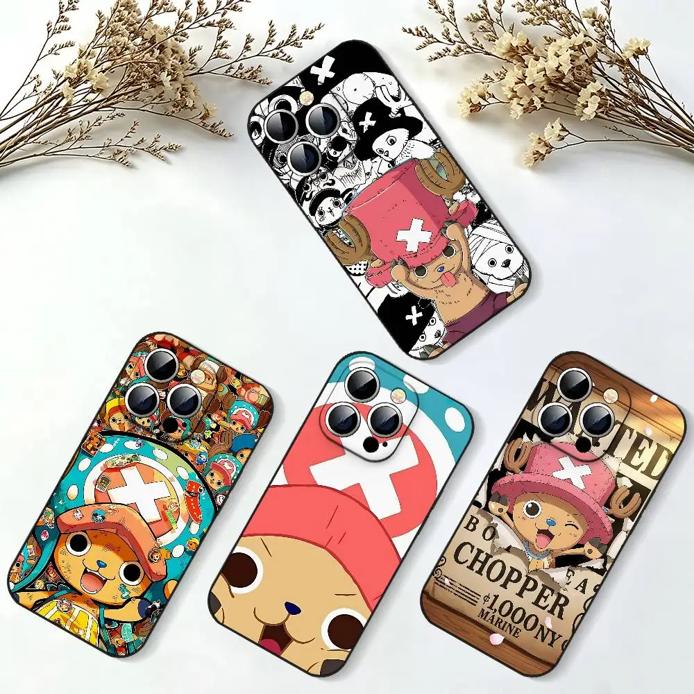 One Piece Chopper Slim Black Shockproof Phone Case