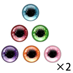 Blyth Doll BJD Toy Anime Doll Glass Eyes Cabochons Round 14MM Ultrathin Dragon Cat Eye Toys DIY Jewelry Accessory MIX Pupil