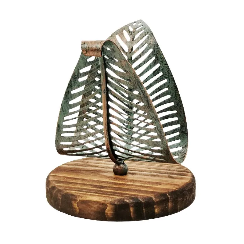 

Solid Wood Tissue Holder Kitchen Desktop Vertical Napkin Storage Vintage Western Food Tissue Holder Dining Table Tissue Holder