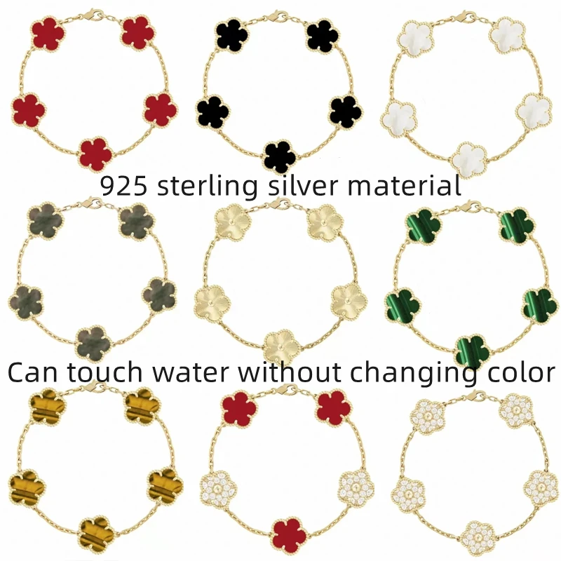 

Popular in Europe and America, 925 pure silver bracelet paired with natural agate luxury and high-quality 18K rose gold jewelry