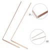 2 Sticks Pure Copper Metal Detector Rod Probe For Water/Treasure/Finding Portable Head-round Dragon Seeking Dowsing Rods 6
