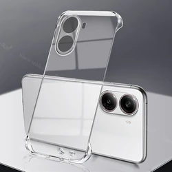 Frameless Slim Clear Transparent Hard Phone Case Cover for Redmi Turbo 4 (Transparency)