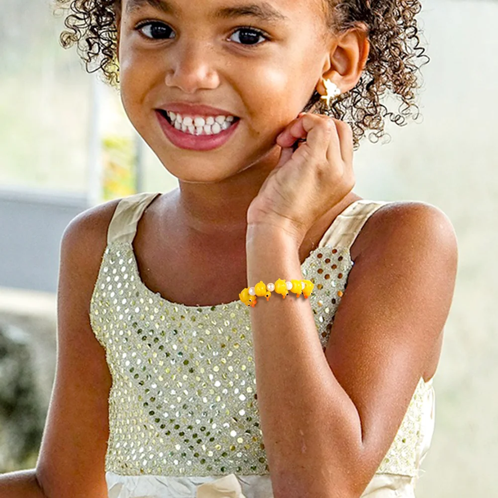 1 Strand Cute Yellow Duck Handmade Lampwork Beads Earring Necklace Bracelet Charms Pendants Findings DIY Jewelry Making Supplies