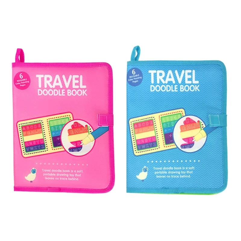 

2023 Новая водная раскраска для малышей, многоразовая книжка-раскраска с ручкой,