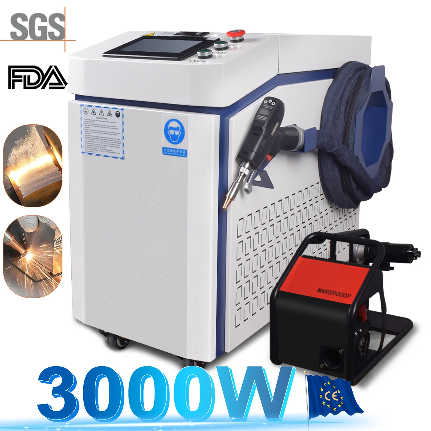 3000W 4 IN 1 Fiber Laser Welding Cutting Cleaning Soldering Machine 2000W 1500W Reci Handheld Fiber Laser Welder for All Metal