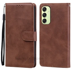 Leather Flip Wallet Phone Case Cover - Premium Design for Samsung A16 4G 5G (Brown)
