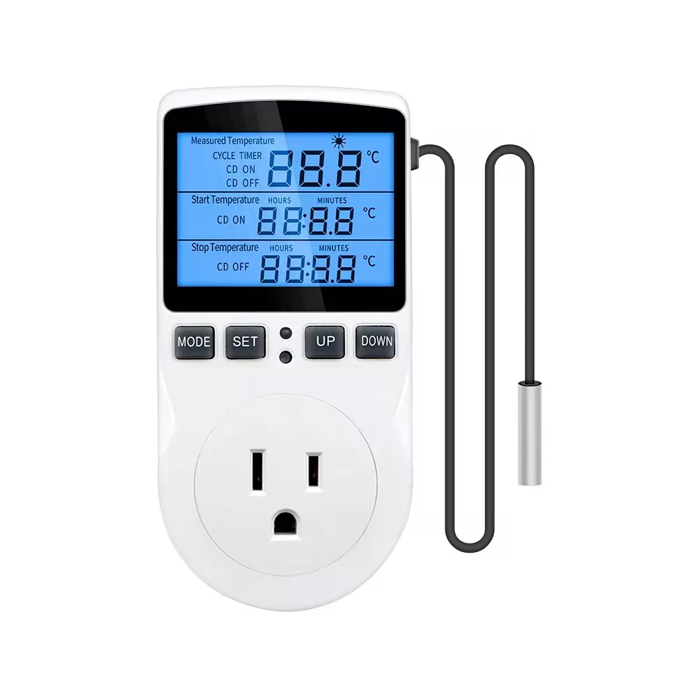 Reptile Thermostat Aideepen Digital Thermostat Socket With Sensor ...