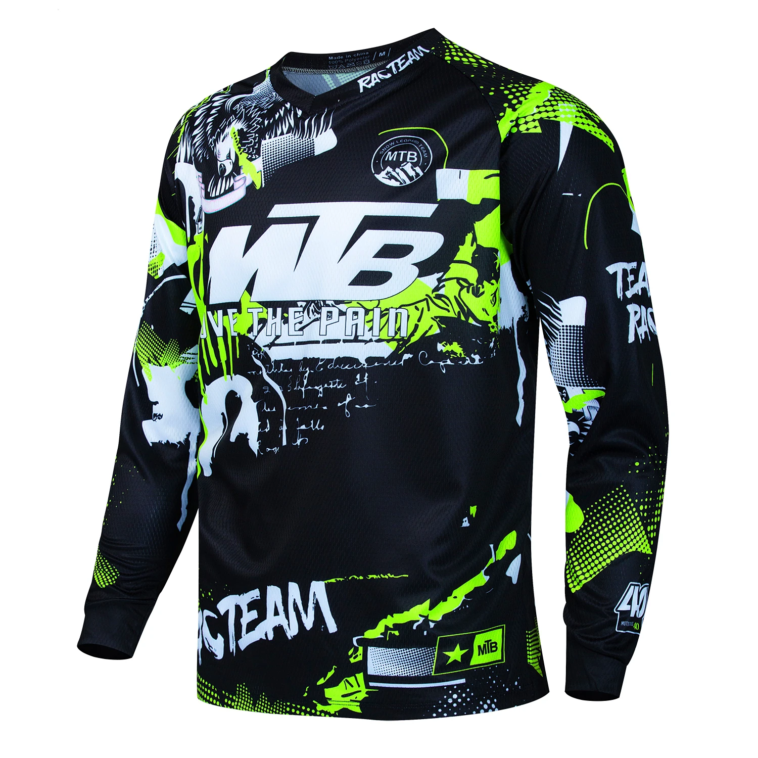 RAC TEAM-Maillot de vélo de descente, T-shirt de course tout-terrain, T-shirt de cyclisme, Maillot de moto, Maillot de motocross, T-shirt VTT, Hursport