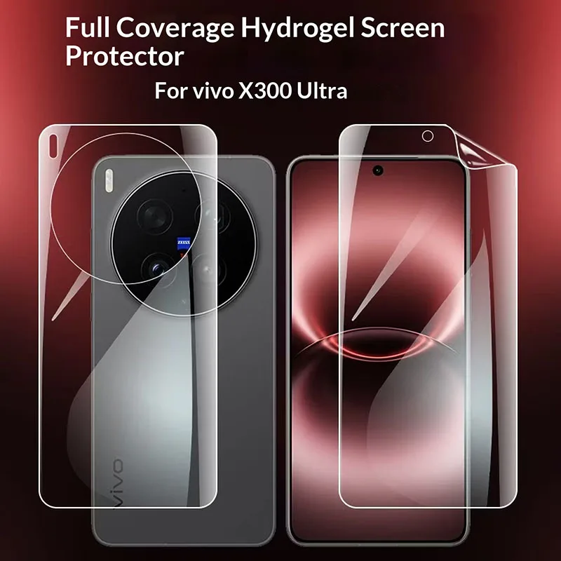 Full Cover Matte Hydrogel Screen Protector - Ultra Clear Soft TPU Film, No Glass