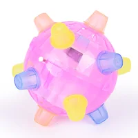 LED Jumping Joggle Sound Sensitive Vibrating Powered Ball Game Kids Flashing Ball Toy Bouncing Children's Funny Toy 2