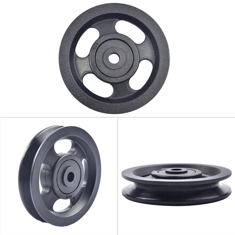 100mm Rope Pulley, Wire Rope Reel Nylon Pulley for Ropes DIY Gym Fitness Equipment Cable Machine Wire Rope Pulley Reel 24BD 4