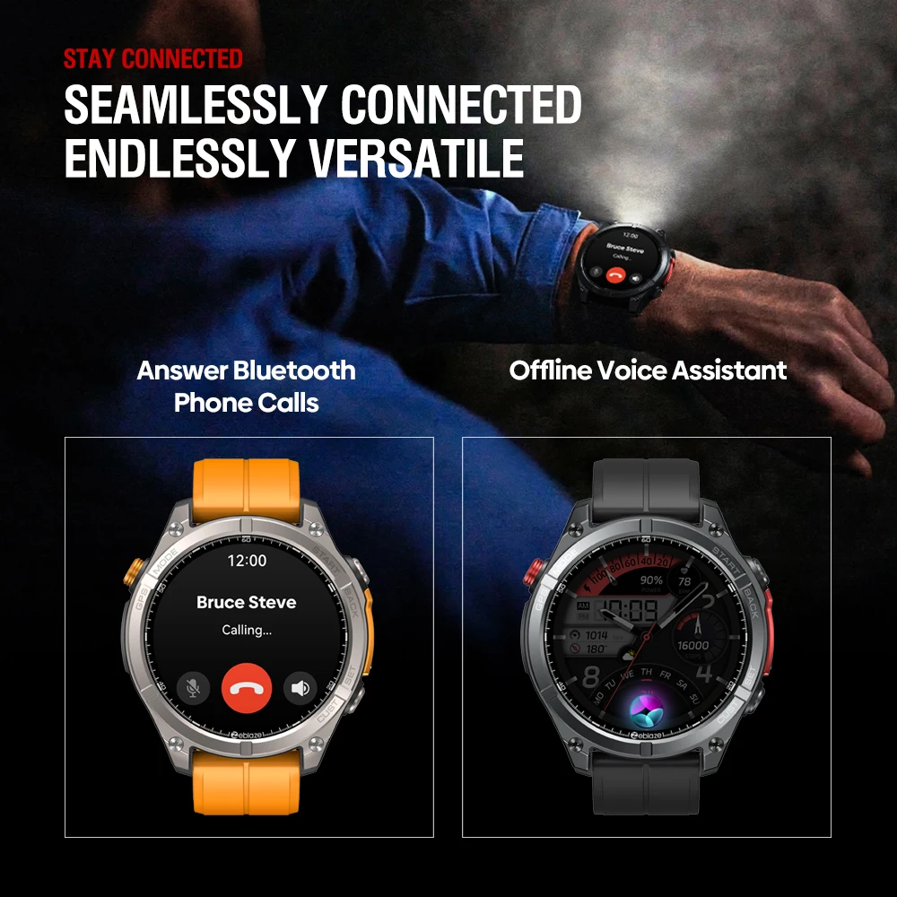 New Zeblaze Stratos GPS Smart Watch AMOLED Display