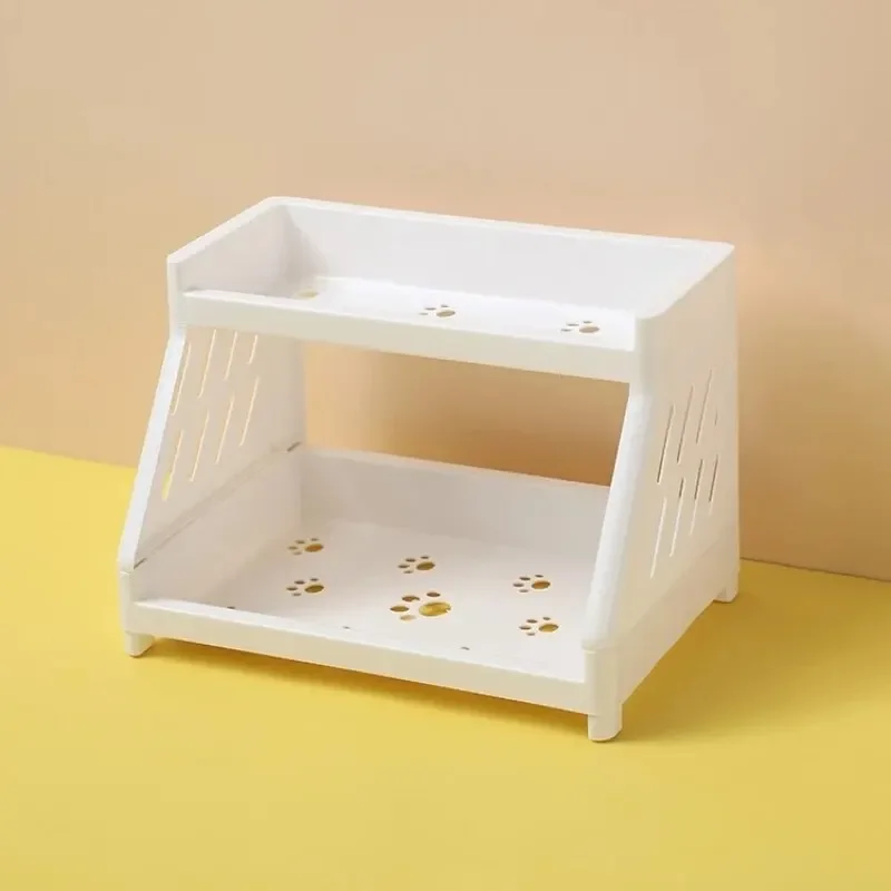stationery organizer desktop storage shelf Double Tier Desktop Storage Organiser Display Shelf stationery stationary stationary organizer office supplies