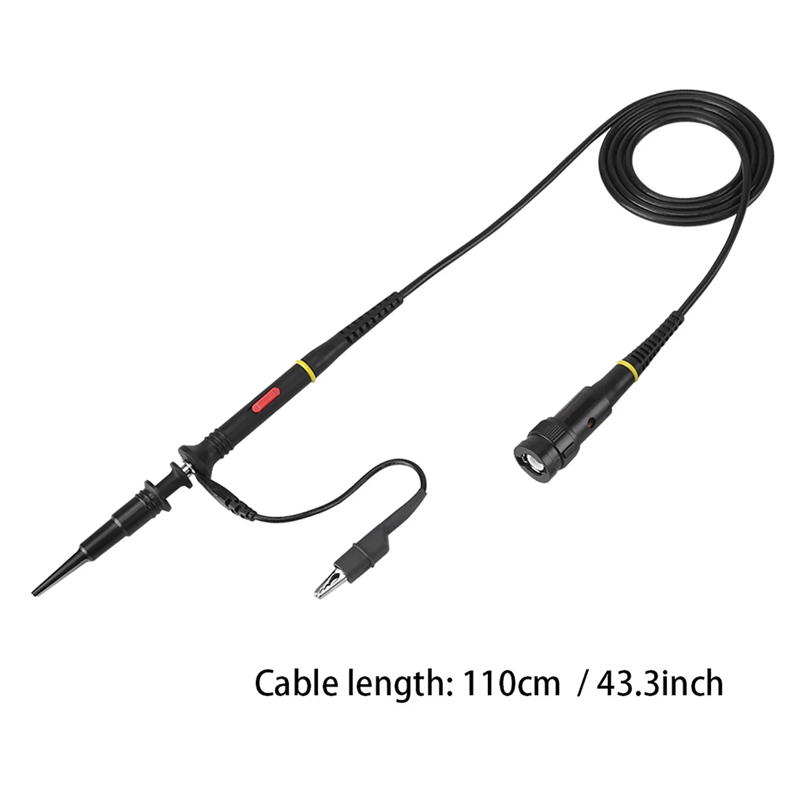 Oscilloscope Probe 200Mhz Oscilloscope Scope Test Probe Clip BNC P2200 X10/X1 Black Oscilloscope Probe X10/X1 200MHz