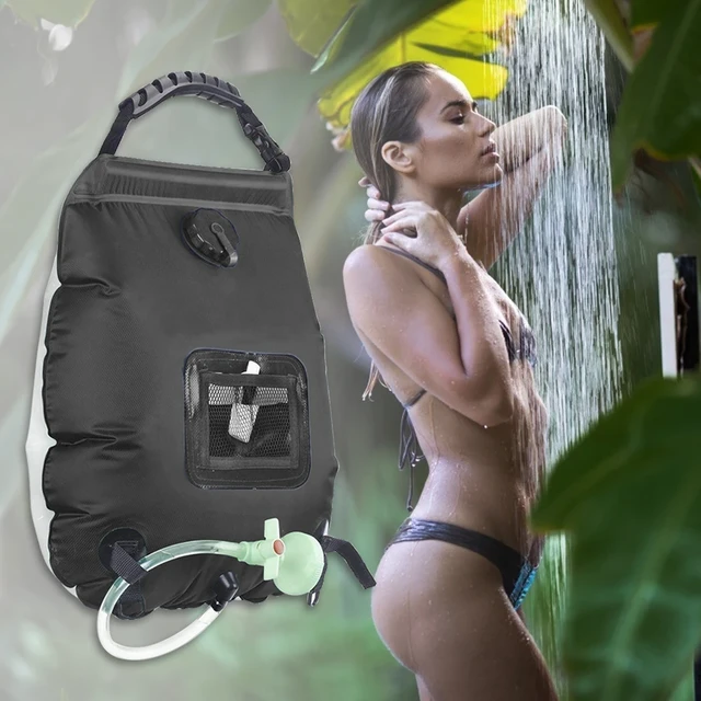 20L Outdoor Camping Shower Water Bag Solar Heating Ducha Portatil Portable  Shower Camping Hiking Climbing Bath