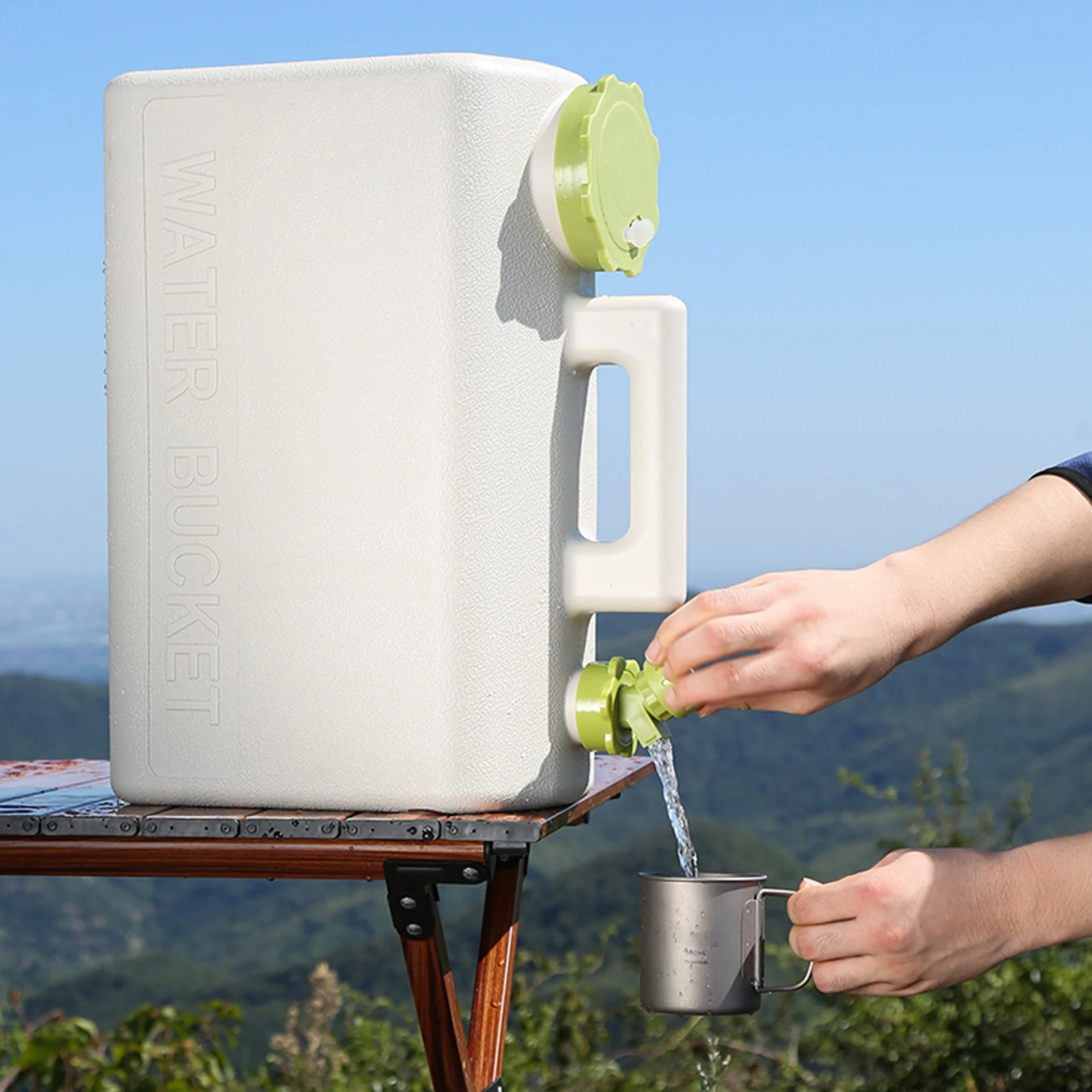 20L Water Storage Container Leak-Proof Water Dispenser Carrier Large Capacity Water Container Jug for Vehicle Car Camping