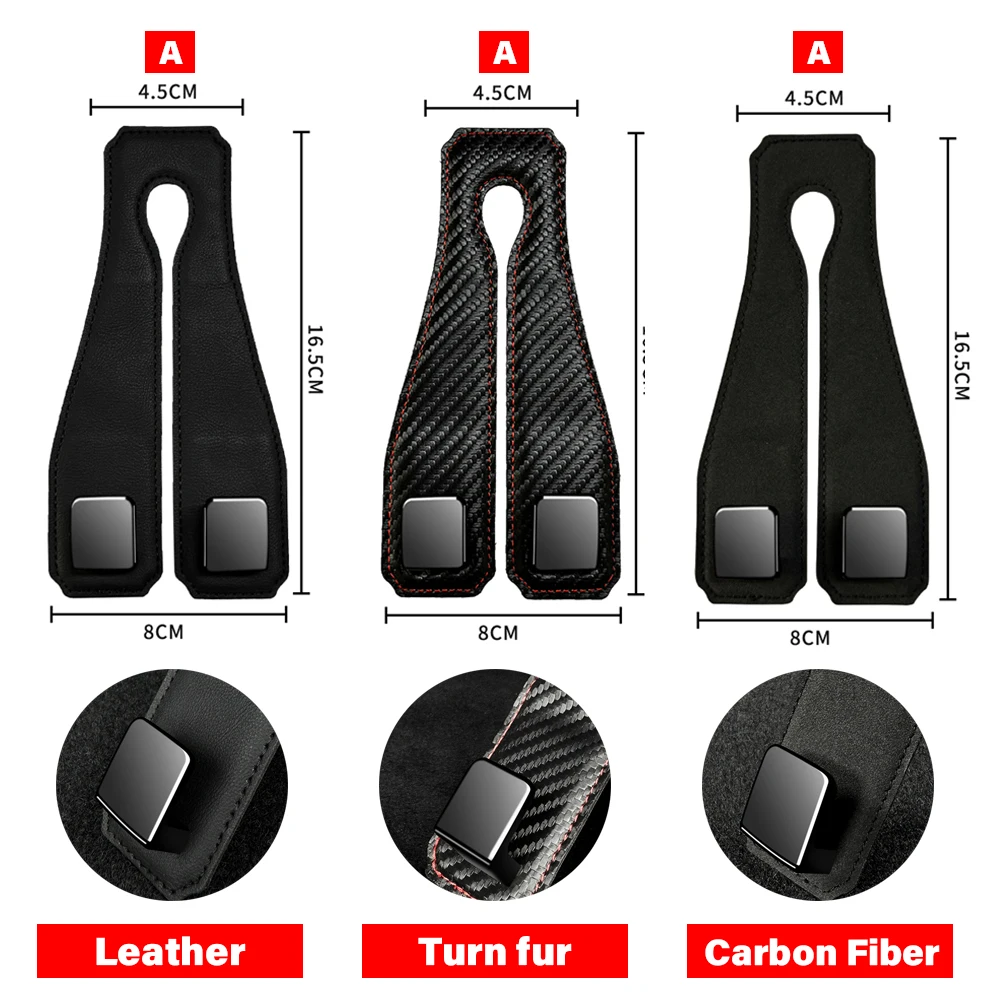 Car Headrest Hook Dual Hook 20KG Load-Bearing Alloy Hanger Tool