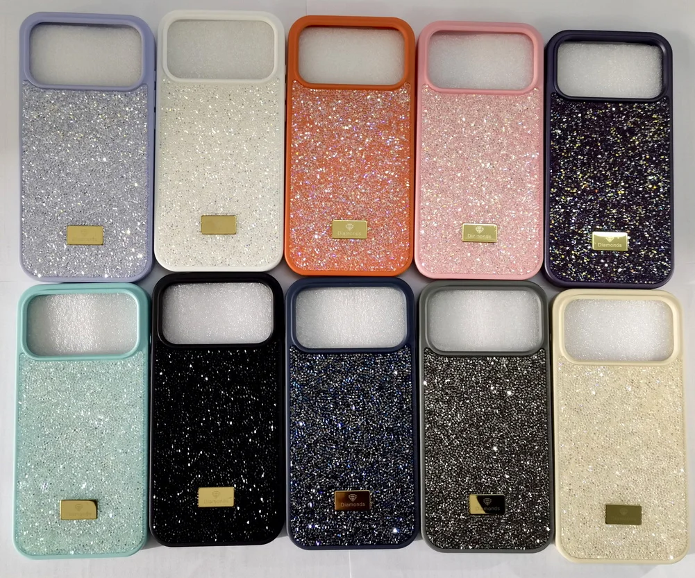 Multicolored Gold Diamond Bling Rhinestone Glitter Protective Case