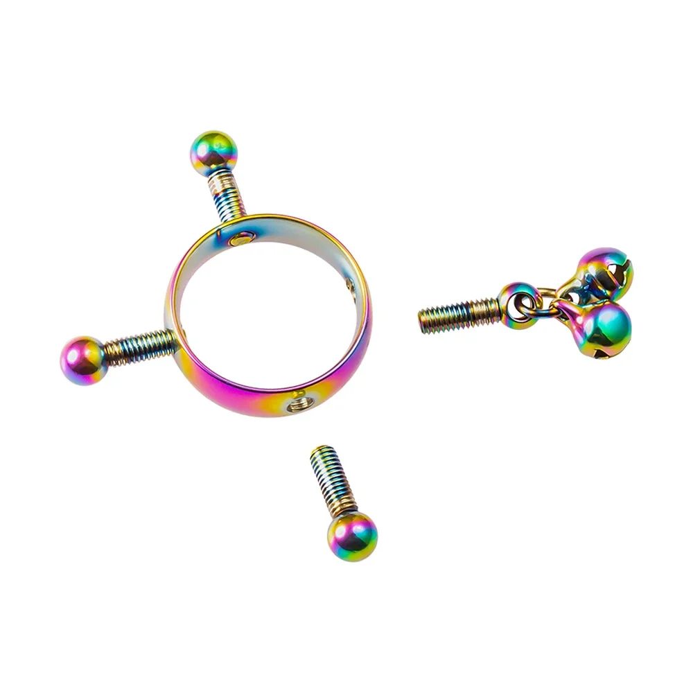 Nipple Clips 1 Pair Adjustable Stainless Steel Round Shield Body Nipple Clamps Non Piercing Stimulate Adult Games