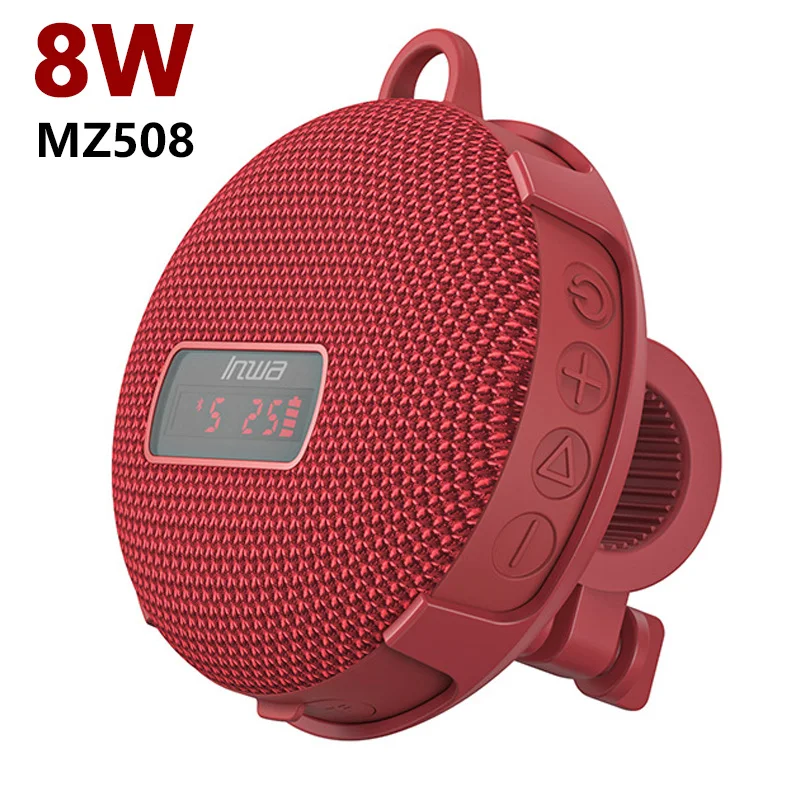 自転車用Bluetooth付きワイヤレススピーカー,LEDデジタル