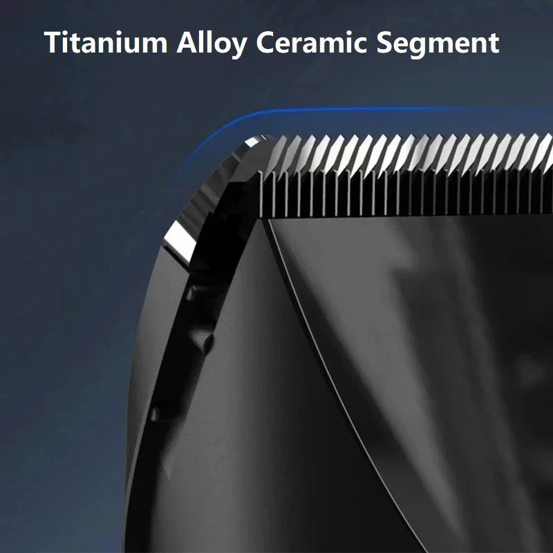 Mi Hair Clipper Professional Electric Trimmer For Men With LED Screen Washable Rechargeable Titanium Alloy Blade Wireless 4