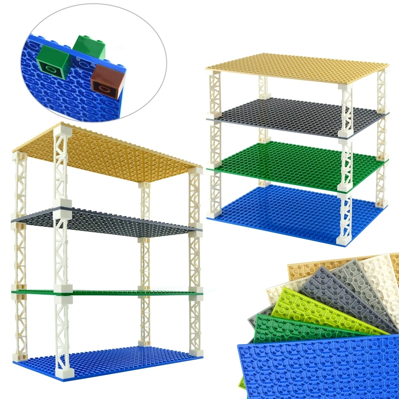 Double-Sided Base Plate Set for Building Blocks - Classic Small Bricks Toy Construction Mat