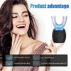 U Shape Sonic Electric Toothbrush 360 Degree Mouth Cleansing Automatic Silicone Toothbrush Cold Blue Light Teeth Whitening Brush 2