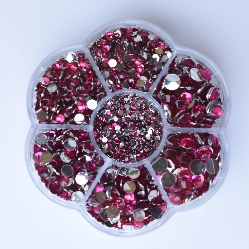 Premium Resin Round Flatback Rhinestones - 5000pcs Crystal Gems for Jewelry and 3D Decorative Crafts