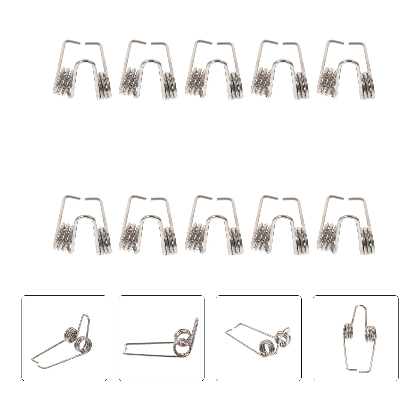 10 Pcs Water Key Spring Trumpet Drain Clique Parts Mountings Knit Springs Watergate Draining Components