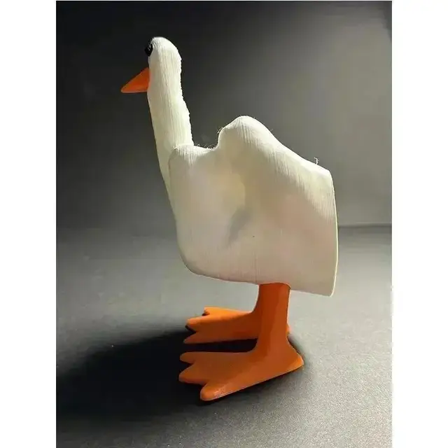 Funny Creative Duck Middle Finger Animal Gift Resin Craft Home Decoration Statue Garden Courtyard and Micro Landscape Figurines 4