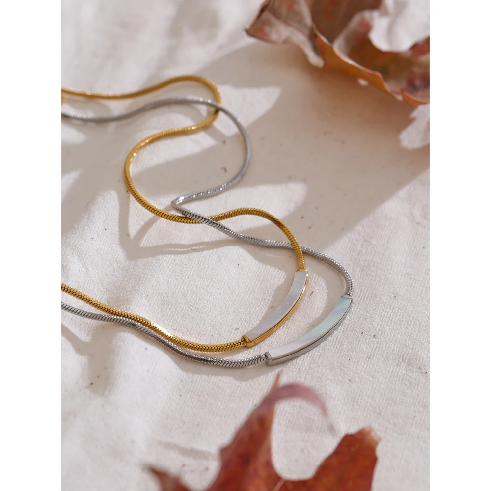Yhpup Necklace Stainless Steel Waterproof