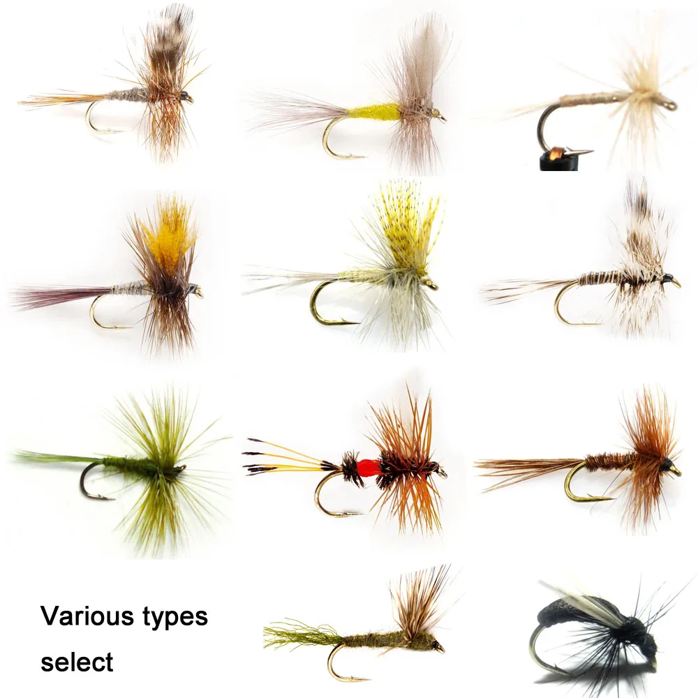Aventik 12 Pieces Top Rating May Flies Dry Wet Fly Fishing Flies
