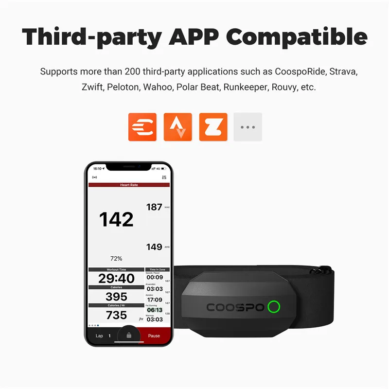 COOSPO H808S ɹڼ   Ʈ HRM  ANT +  IP67,  Ʈ DDP 䰡   Ʈ