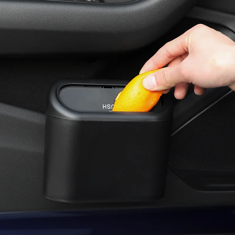 Car Trash Hanging Mini Vehicle Garbage Organization With Lid Multifunctional Folding Automotive Garbage Storage Box Car Supplie