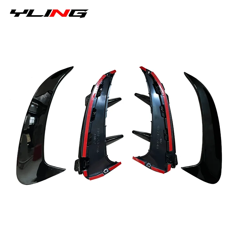 Fit For Mercedes-Benz car bumper spoiler car rear bumper lip car side spoiler car rear bumper cover Accessories CLA W177 Hatchback A45 A35 A180 A200 A220 AMG Rear Bumper Spoiler Side Canard Air Vent Co