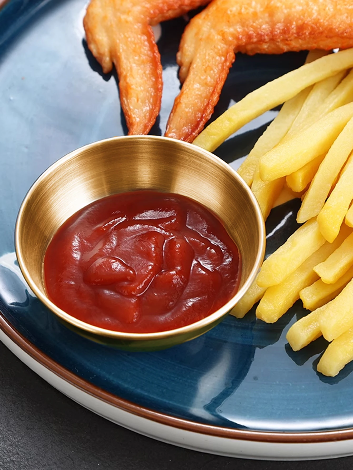 Golden Stainless Sauce Dishes 3