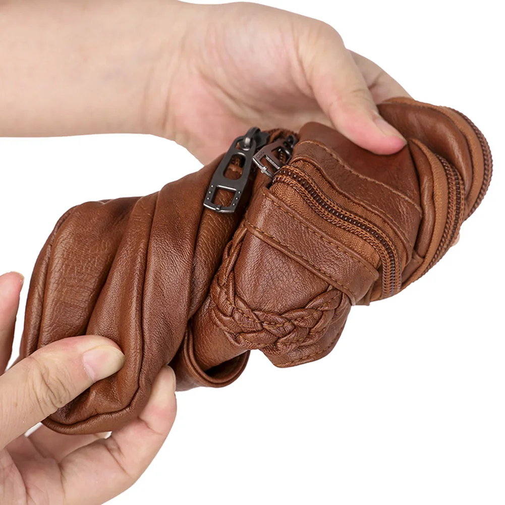 Small Crossbody Bag for Women Adjustable Strap Shoulder Bag PU Leather Solid Color Messenger Bag Retro Handbag for Work Travel